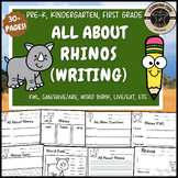 All About Rhinos Writing Nonfiction Rhino Unit PreK Kinder