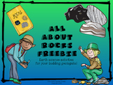 FREE All About Rocks Earth Science Worksheets