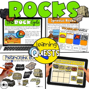 Preview of All About Rocks - Igneous, Sedimentary, Metamorphic, Rock Cycle Bundle