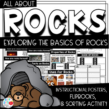 Preview of All About Rocks- KINDERGARTEN, 1st, & 2nd Grade