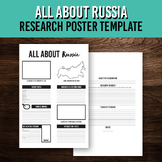 All About Russia Research Project | Country Poster Template