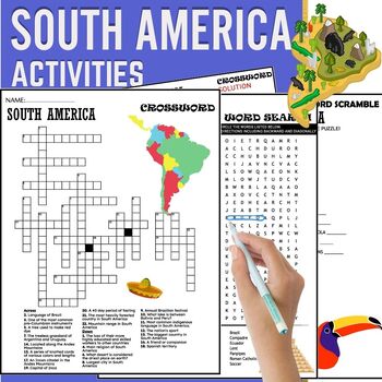 Preview of All About SOUTH AMERICA ACTIVITIES,History,Geography, Landmarks,PUZZLES
