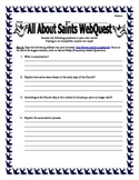 All About Saints WebQuest