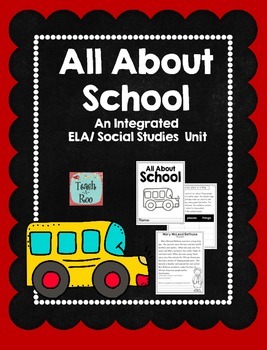 Preview of About School Unit | An ELA and Social Studies Unit
