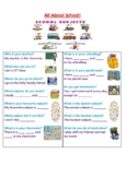 All About School EAL/ESL Conversation Sheet