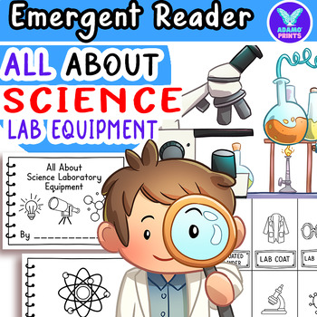 Preview of All About Science Laboratory  Fun Facts Emergent Reader Kindergarten-Third Grade