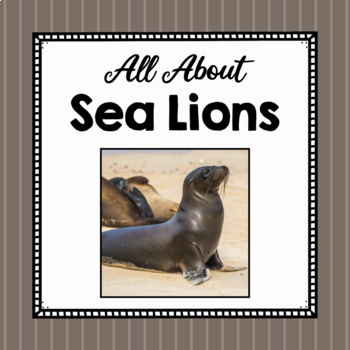 Preview of All About Sea Lions | Sea Lion Study Unit | Easy Prep Animal Science