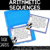 Arithmetic Sequences from Real-World Problems Task Cards TEKS A.12c CCSS BF.A.2