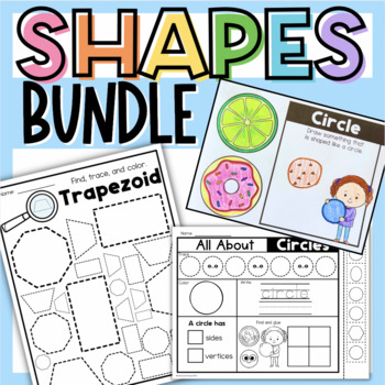All About Shapes BUNDLE Activities / No Prep / Print and Go! | TPT