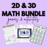 All About Shapes Math Bundle | 2D & 3D Digital, Activities, Games