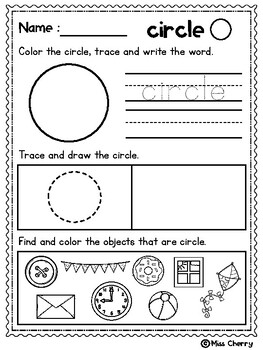 All About Shapes Worksheet by Miss Cherry | Teachers Pay Teachers