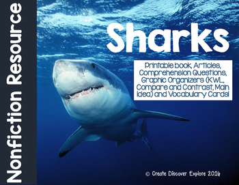 Preview of All About Sharks Nonfiction Resources