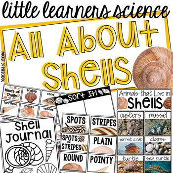 Preview of All About Shells - Science for Little Learners (preschool, pre-k, and kinder)