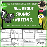 All About Skunks Writing Skunks Can Have Are PreK Kinderga