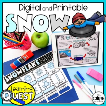 Preview of All About Snow Lesson Plans - Print & Digital Snow, Winter Activities