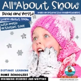 All About Snow | January |  Literacy-Math | Reading