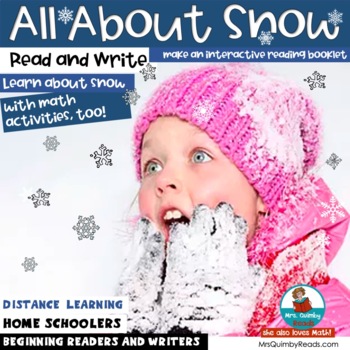 Preview of All About Snow | January |  Literacy-Math | Reading | 1st Grade ELA