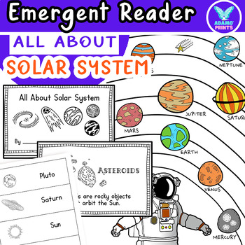 Preview of All About Solar System - Science Emergent Reader Mini Book Activities NO PREP