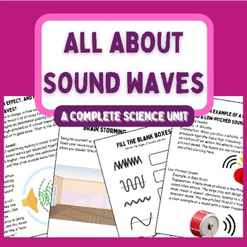 Preview of All About Sound waves | Reading | Wavelength, Frequency, Amplitude | Activiites