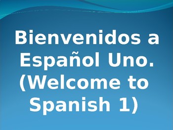 Preview of All About Spanish 1 & About Teacher PPT (can be used for other languages)