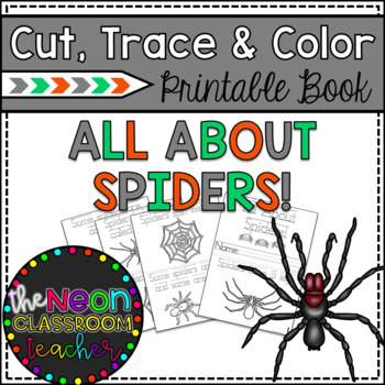 Preview of All About Spiders!  Cut, Trace and Color Printable Book