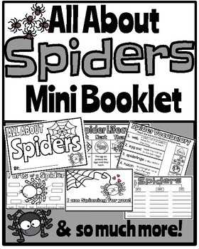 Preview of All About Spiders Mini Booklet