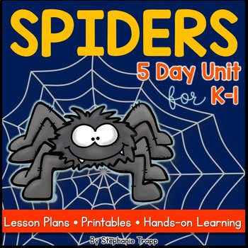 Preview of All About Spiders: Spiders Unit for Kindergarten and First Grade