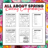 All About Spring Reading Comprehension | Spring Time Activities 