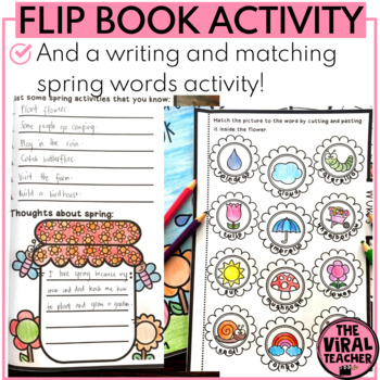 All About Spring Flip Book by The Viral Teacher | TpT