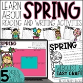 All About Spring Reading Comprehension Activities Webquest