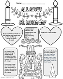 All About St. Lucia Day Holidays Around the World Coloring
