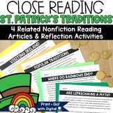 St Patrick's Day Reading Comprehension Passages Activities