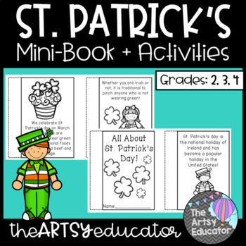 Preview of All About St. Patrick's Day Mini Book and Graphic Organizer!