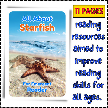 Preview of All About Starfish - Early Emergent Reader eBook & PDF Printable Reading