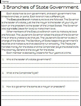 Preview of All About State Government