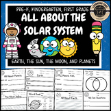All About Sun Moon Planets Solar System Writing Bundle Pre