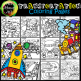 All About TRANSPORTATION Coloring Pages-  {AAA}
