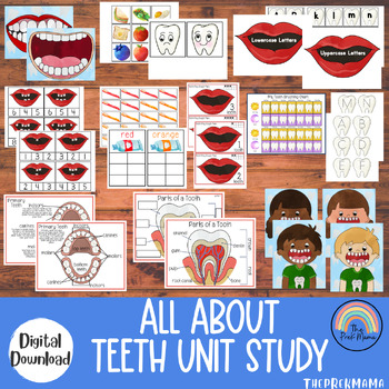 Preview of All About Teeth Unit Study