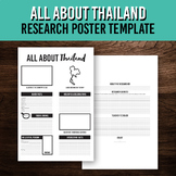 All About Thailand Research Poster Template | Geography & History