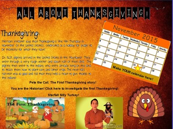 Preview of All About Thanksgiving Activinspire flip chart!