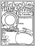 All About Thanksgiving Poster: A Fall-Tastic Holiday Activity