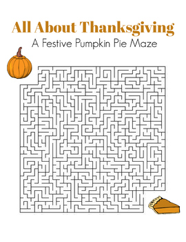 printable thanksgiving mazes