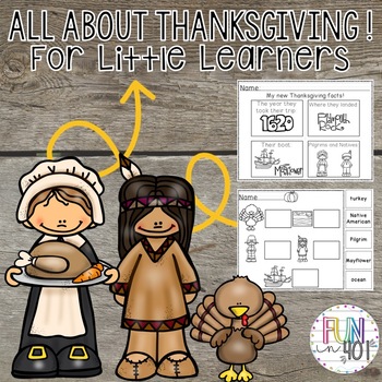 Preview of All About Thanksgiving and Activities for Little Learners!