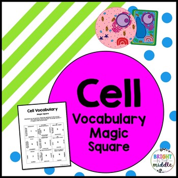 Preview of Cell Organelles Vocabulary Magic Square - 7.L.1 - Parts of a Cell