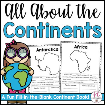 Preview of Nonfiction Continents Book