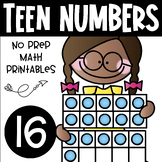 All About The Number Sixteen ~ No Prep Math Printables for