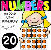 All About The Number Twenty ~ No Prep Math Printables for 