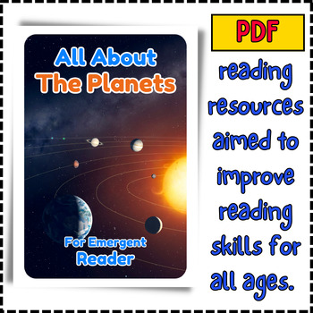 Preview of The Planet- Emergent early reader ebook Kindergarten reading comprehension ebook