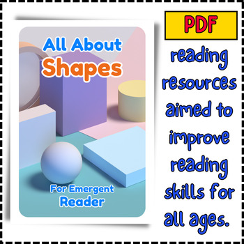 Preview of The Shapes- Emergent early reader ebook Kindergarten reading comprehension ebook