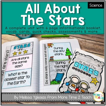 Preview of Stars Space Unit w/ Informational Text + Interactive Notebook + Assessment